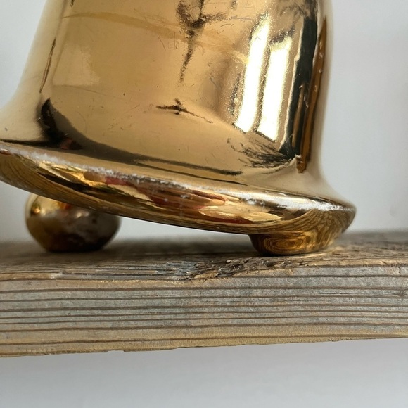 Vintage Gold Bell pottery planter - Picture 5 of 7